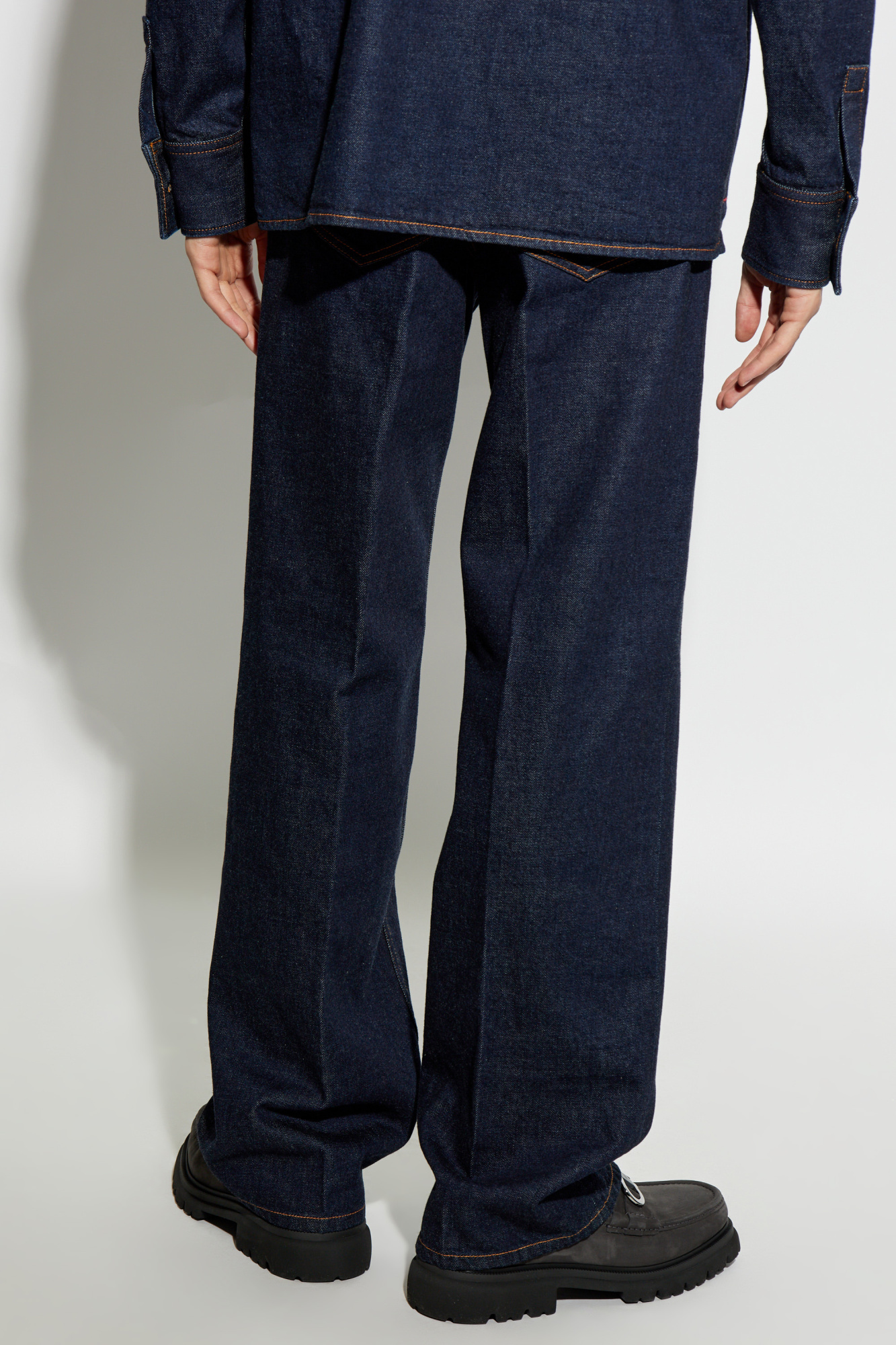 デニム・ジーパン SALVATORE FERRAGAMO FLARE JEANS IN DENIM Ferragamo Salvatore ferragamo jeans - Blue - Men | 142341761405
